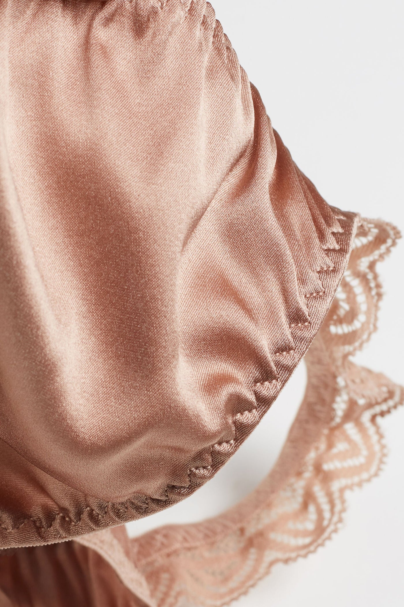 Satin Lace Thong