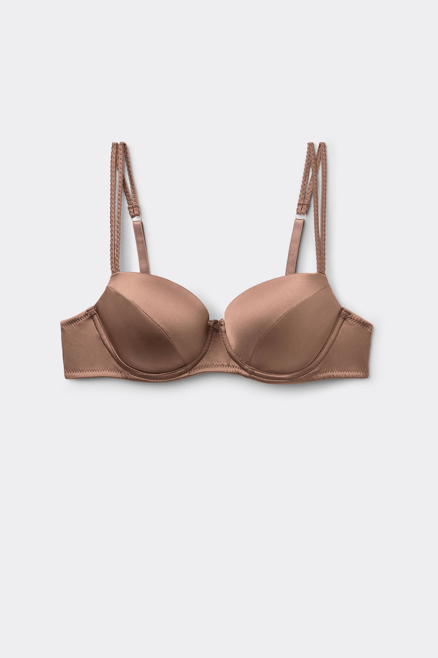 Satin Lace Triangle Bra